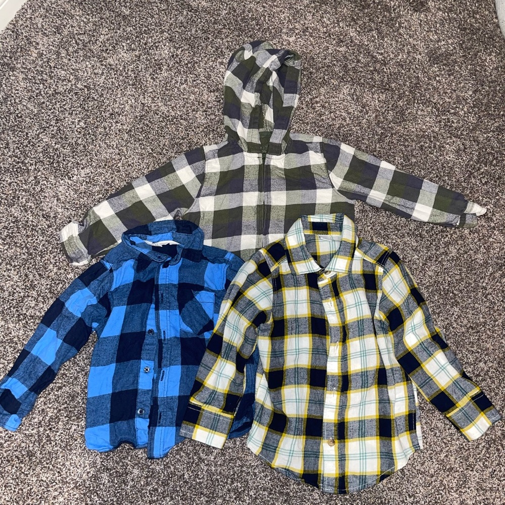 Boys 2T flannel bundle